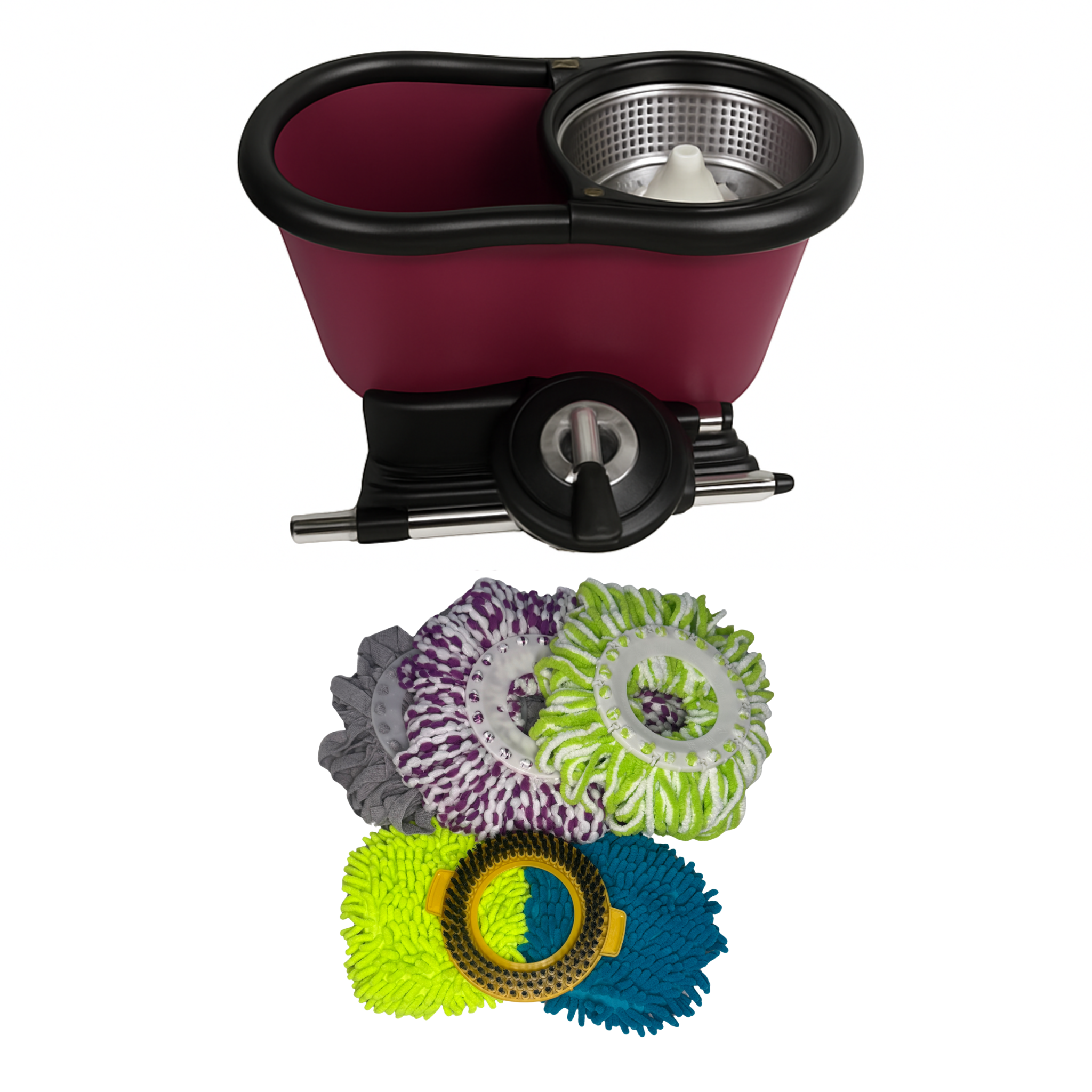 Pre-Order Single Bucket with Removable Wringer - Sangria