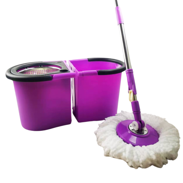 Split (Two) Bucket System + Free Chenille Mop Shoes